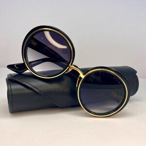 DITA Micro Round Blk/Gld Sunglasses